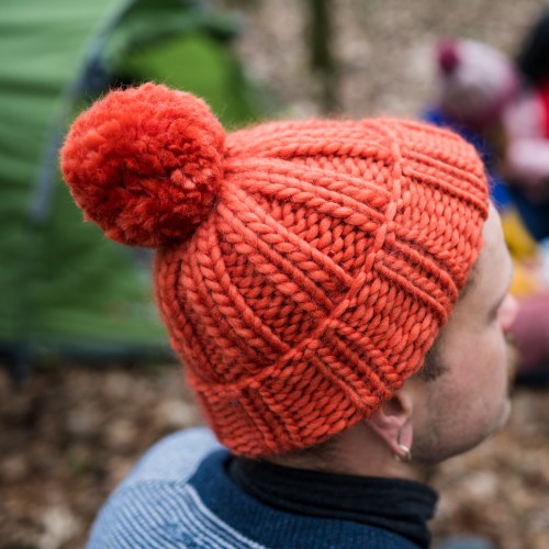 Merino Wool Hat With Pom Pom (One Tone) - 25 colours available