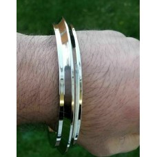 Stainless Steel Heavy Chakri Edge Sikh Singh Kaur Kara Punjabi Kada Bangle G5