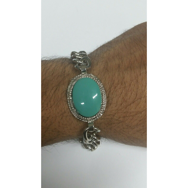 Natural Salman Khan Bracelet, Turquoise Firoza Bracelet, Salman Khan Firoza  Bracelet, Bollywood Jewelry, Turquoise Silver Bracelet - Etsy