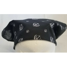 Sikh Punjabi Singh Kaur Black Khalsa Khandas bandana Head Wrap Gear Rumal Hankie