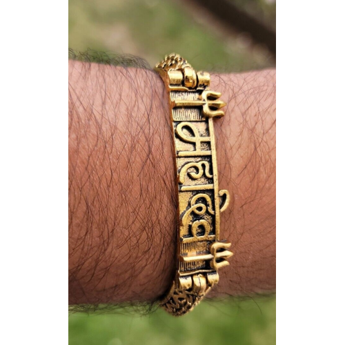 Om trishul bracelet kara hindu good luck kada evil eye protection bangle cc19