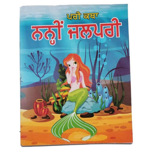 Punjabi reading kids fairy tale the little mermaid learning story book panjabi