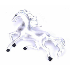 Stunning vintage look silver plated retro horse celebrity brooch broach pin z19