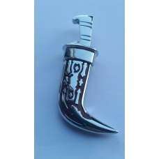 Stunning stainless steel ceremonial sikh khalsa singh siri sahib taksali design