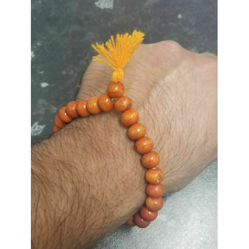 Wooden yogic beads meditation praying beads talisman sikh simarna bracelet ff12