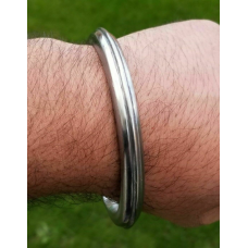 Sarbloh smooth kara round edge sikh singh kaur punjabi khalsa kada bangle i1