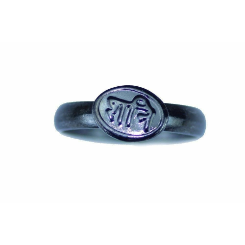 Shani word protection saturn plain iron ring horse shoe pure astrology challa