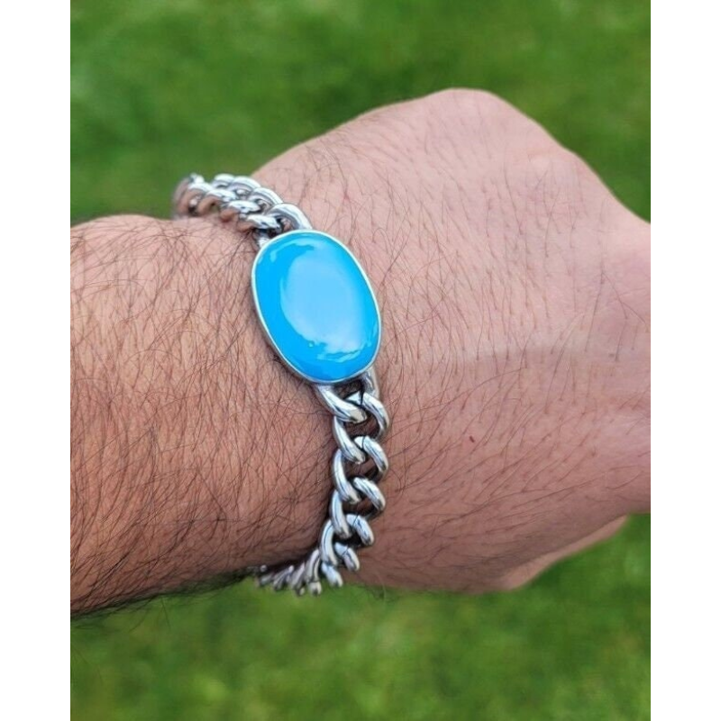 Buy Silvoswan Blue Silver Stainless Steel Salman Khan Bracelet for Men  Online at Best Prices in India - JioMart.