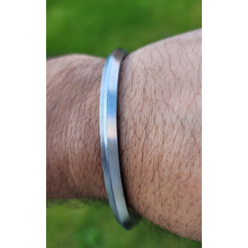 Sarbloh Iron Kara One Edge Sikh Singh Kaur Karha Punjabi Khalsa Kada Bangle C5