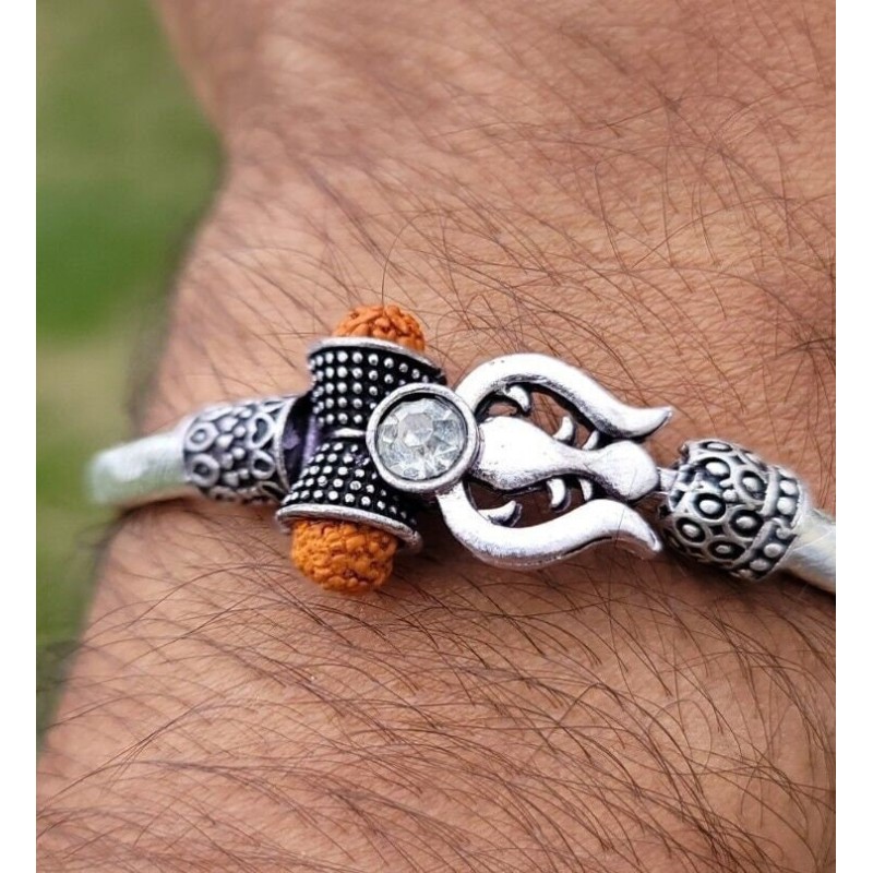 Buy Designer Oxidized Shiva Kada Bracelet for Girls and Women oxidised  Online in India - Etsy