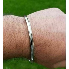 Stainless steel kara bangle sikh one edge kada singh kaur punjabi bracelet r6