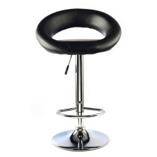 Murry Bar Stool PU Chrome & Black (2s)