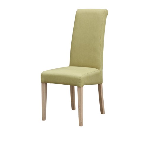 Hanbury Fabric Chair Solid Rubberwood Olive