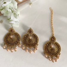 Pearl Maang Tika Set