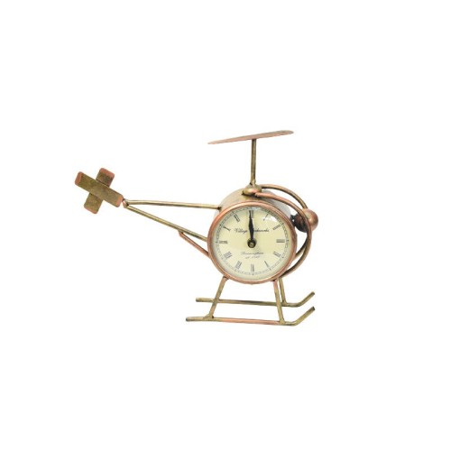 Handmade Helicopter with Watch Encased in the Body