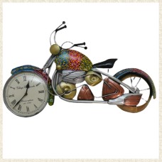 Multicolor Bike with Clock Wall Hanging Frames