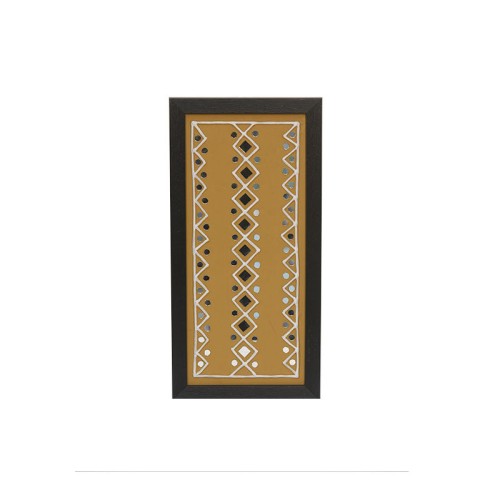 Handmade Lippan Art Wall Frame with Mud Design With Glass Chips