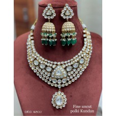 Gold Plated High Quality Uncut Kundan Polki Bridal Kundan Set/Sabyasachi Inspired Bridal Kundan Set/Pakistani Kundan/Fine Pacchi Kundan Set