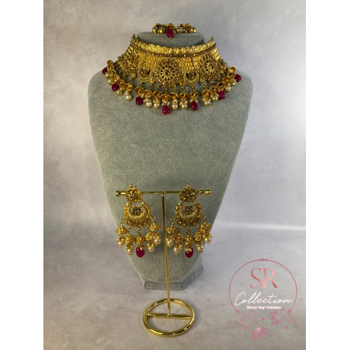Chandni Traditional Necklace Set (ST226)