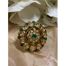 Rewa Classic Antique Ring (ST007) Green