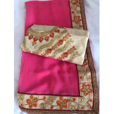 Georgette saree/258