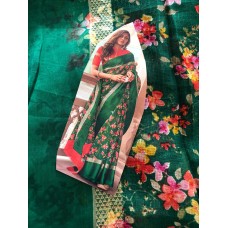 Silk floral saree in Zeel )in stock ready to dispatch in uk)357