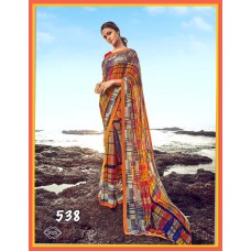 Georgette printed saree(538)