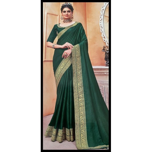 Silk ( with mixed fabrics)saree with border 1213