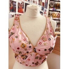 Saree blouse ( pink ) 1109