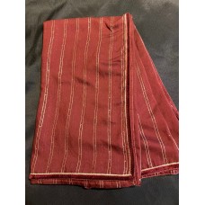 Silk colour 1482 (234x105cm) maroon colour