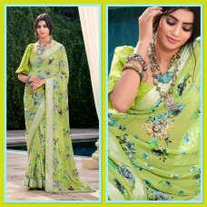 Floral print georgette saree 1540