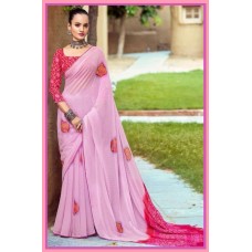 Georgette saree 1893 ( it is lilac not pink )